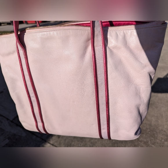 COACH POPPY METALLIC FUCHSIA PINK/PURPLE HEARTS GLAM TOTE LIMITED EDITION - Picture 9 of 15